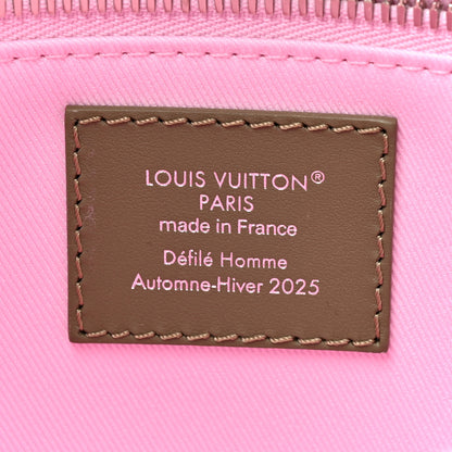 Louis Vuitton Calfskin Mini Shopper Tote Khaki Green Pink 6 of 9