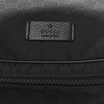 Gucci Nylon Monogram Fanny Pack Belt Bag Black 8 of 10