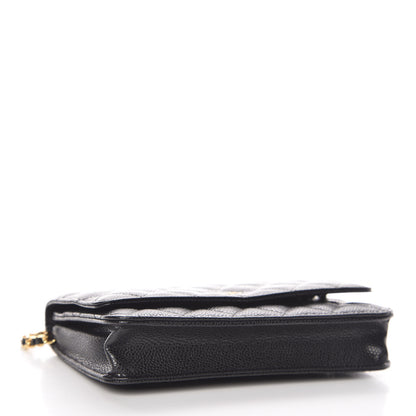 Chanel Caviar Quilted Wallet On Chain WOC Black 4 of 12