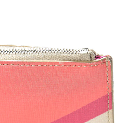 Fendi Vitello Elite Crystal Eye Monster Zip Pouch Bellini Multicolor 10 of 12