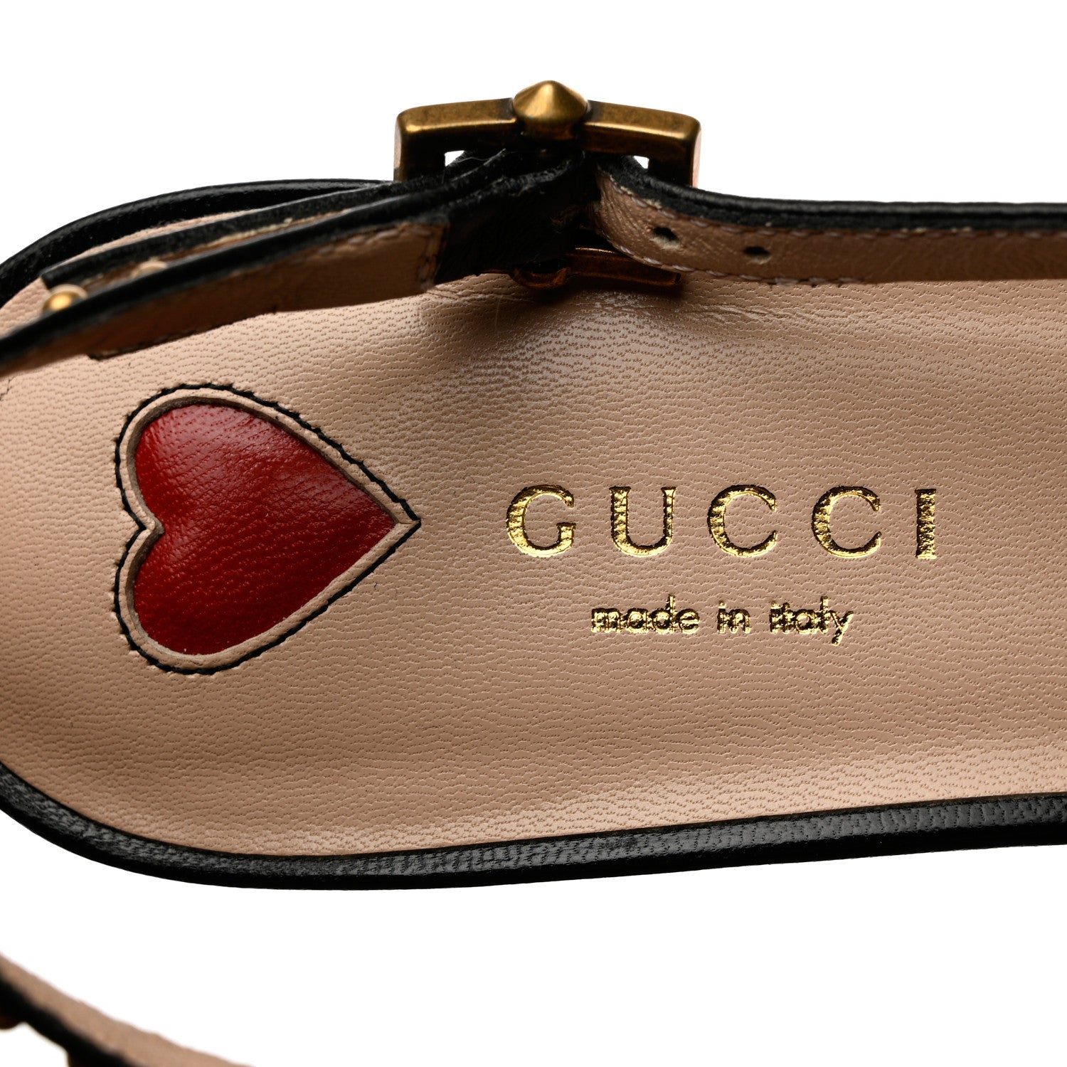 Gucci Malaga Kid Studded Pointed Toe Unia Pumps 36.5 Black 7 of 13