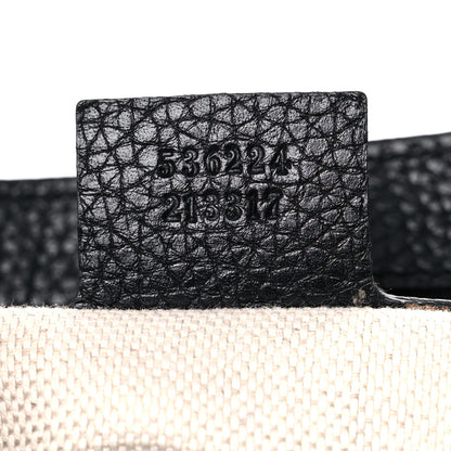Gucci Pebbled Calfskin Medium Soho Flap Crossbody Black 7 of 15