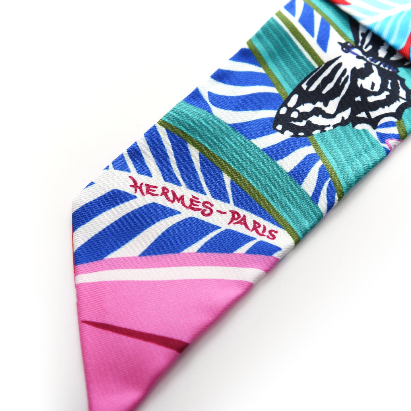 Silk Jaguar Quetzal Twilly Vert Rouge Rose