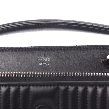 Fendi Shiny Nappa Trapuntata Small DotCom Click Top Handle Chain Satchel Black 11 of 12