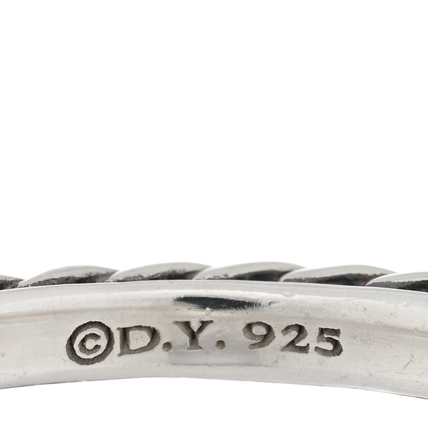 Sterling Silver Cable Classics Band Ring 54 7