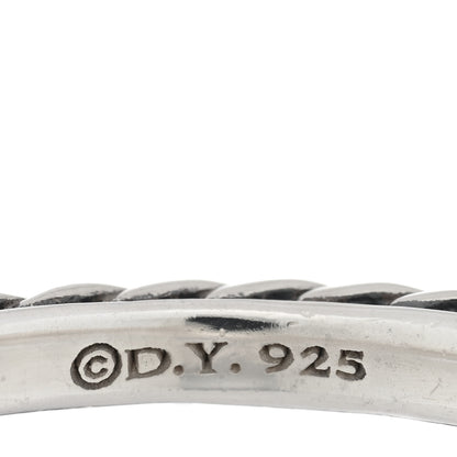 David Yurman Sterling Silver Cable Classics Band Ring 54 7 4 of 4