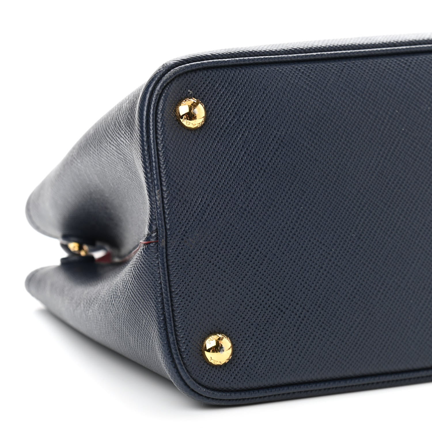 Prada Saffiano Cuir Small Double Bag Baltico Fuoco 9 of 11