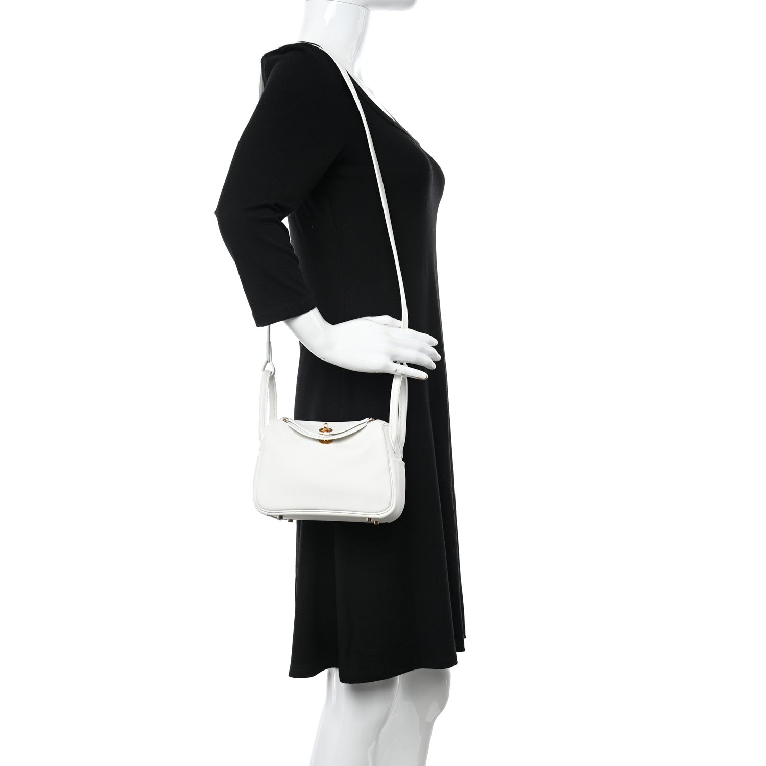 Hermes Swift Mini Lindy 20 White 2 of 13