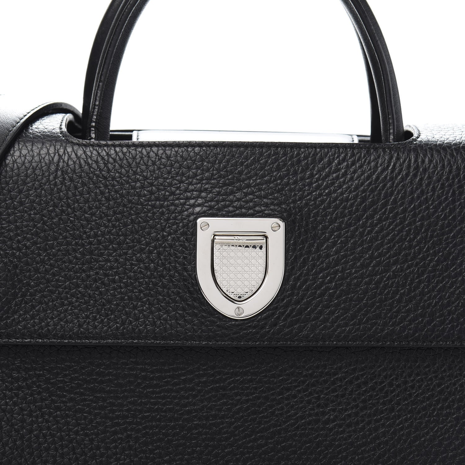 Christian Dior Grained Calfskin Medium Diorever Flap Black 10 of 10