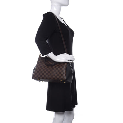 Louis Vuitton Damier Ebene Cuir Taurillon Brittany Black 2 of 10