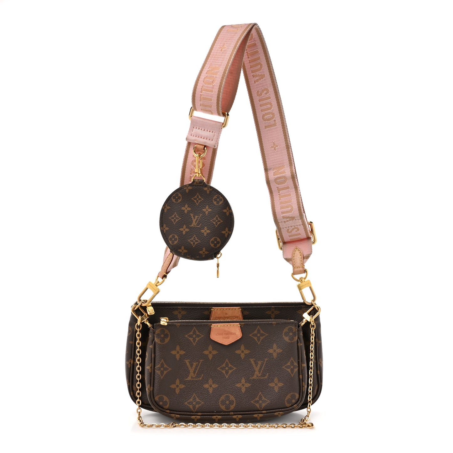 Monogram Multi Pochette Accessories Rose Clair