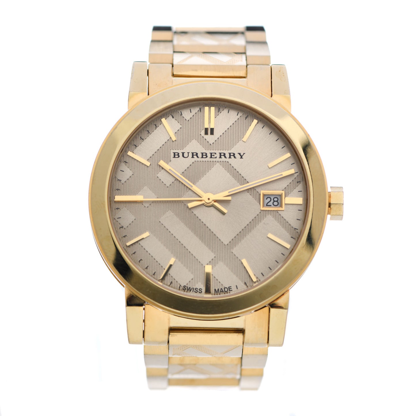 Stainless Steel 39mm The City Quartz Watch Beige BU9028