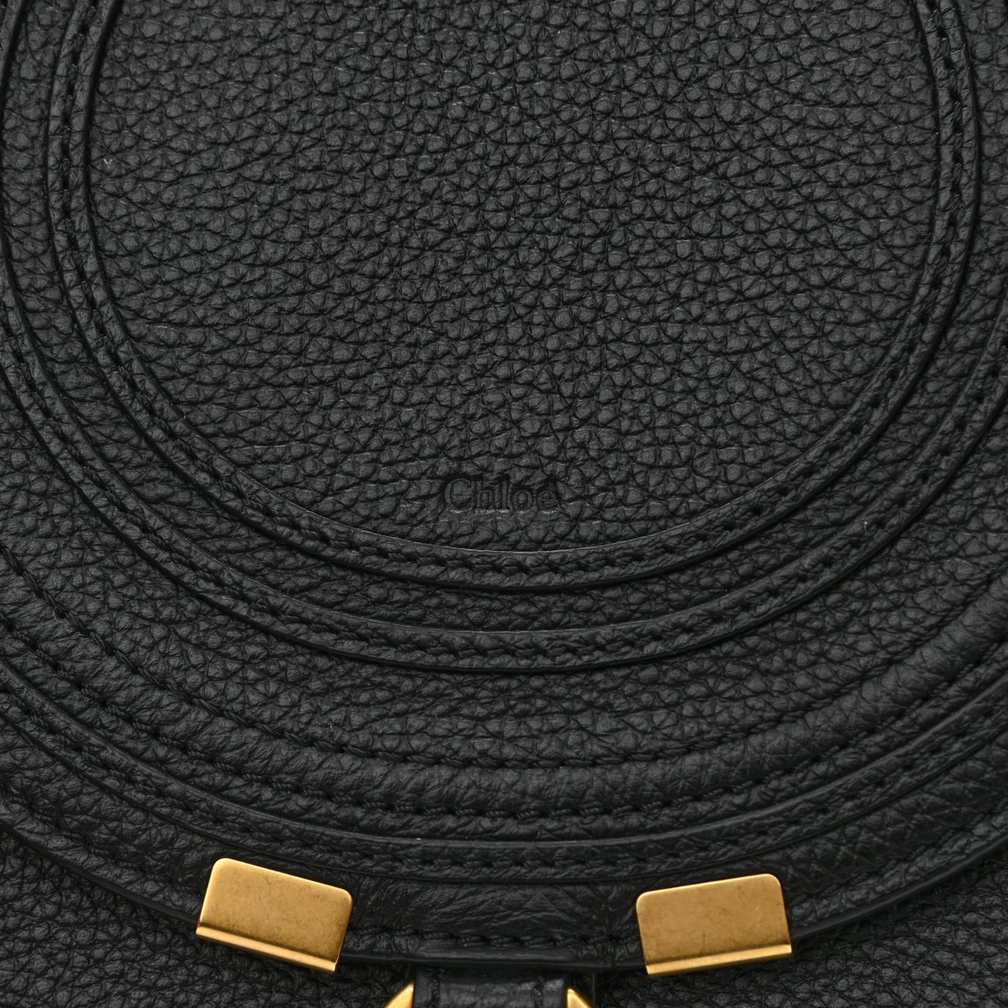 Calfskin Mini Marcie Round Crossbody Bag Black