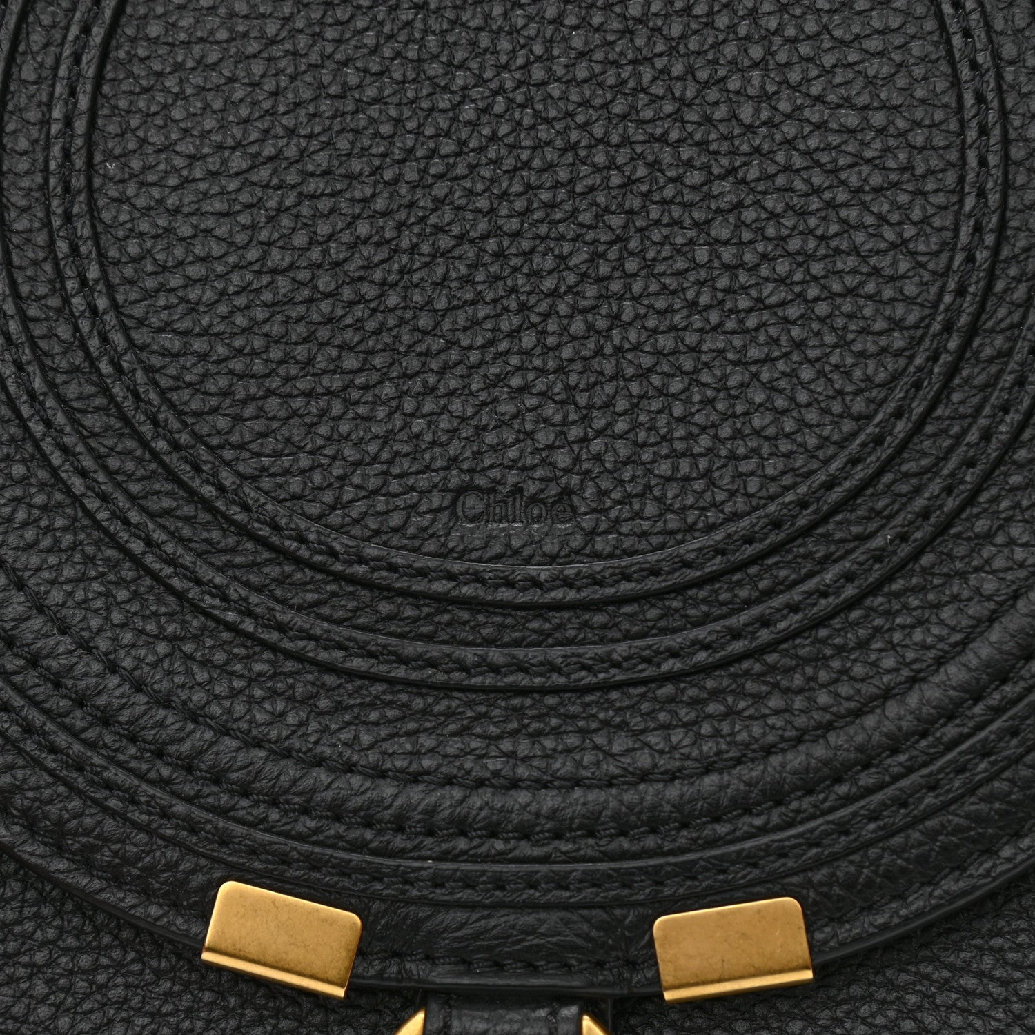 Chloe Calfskin Mini Marcie Round Crossbody Bag Black 9 of 9