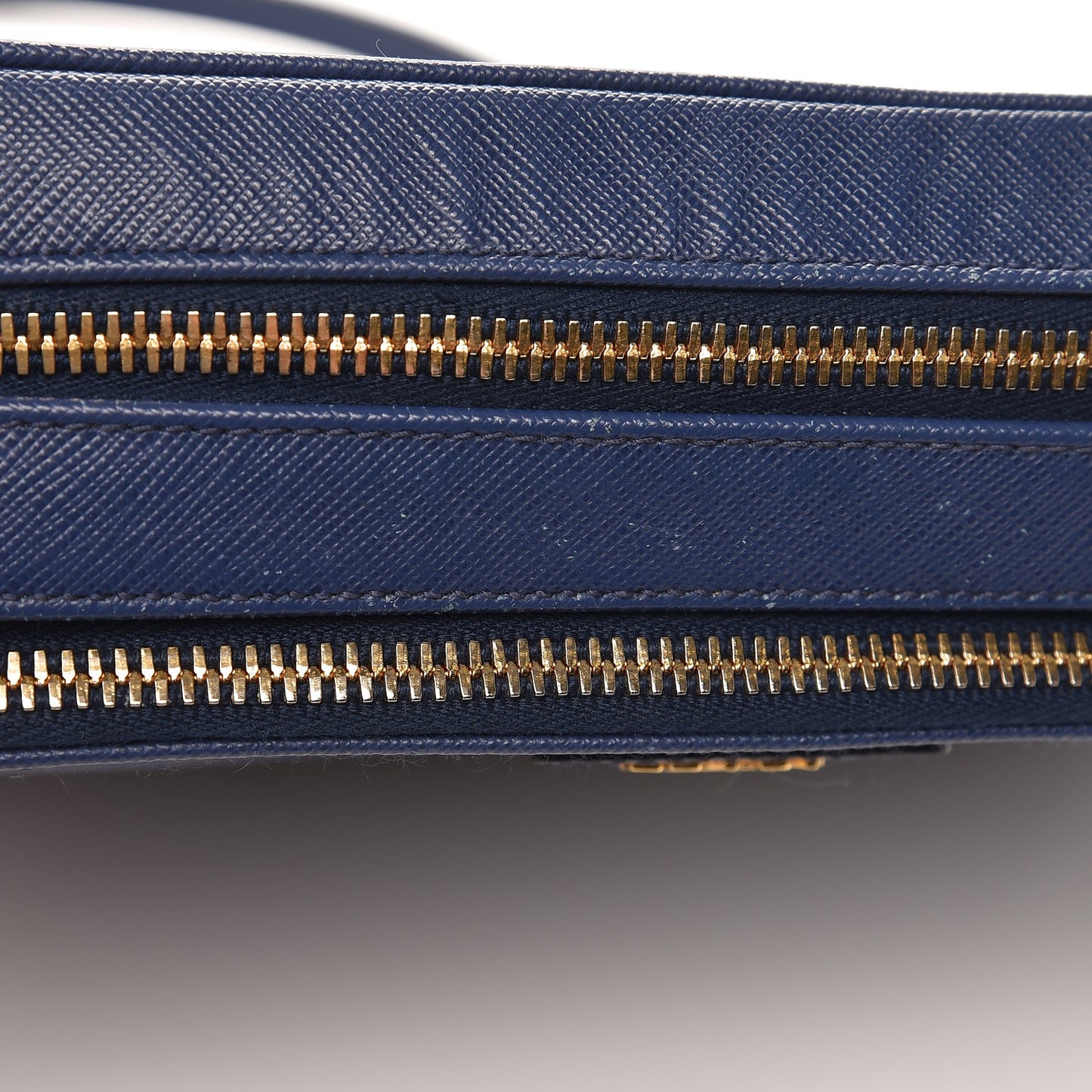 Saffiano Lux Large Zip Crossbody Bag Bleuette