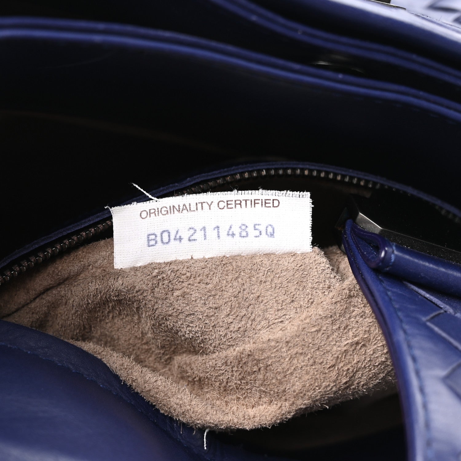 Bottega Veneta Nappa Intrecciato Small Roma Tote Dark Blue 7 of 10
