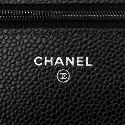 Chanel Caviar Quilted Wallet on Chain WOC Black 6 of 12