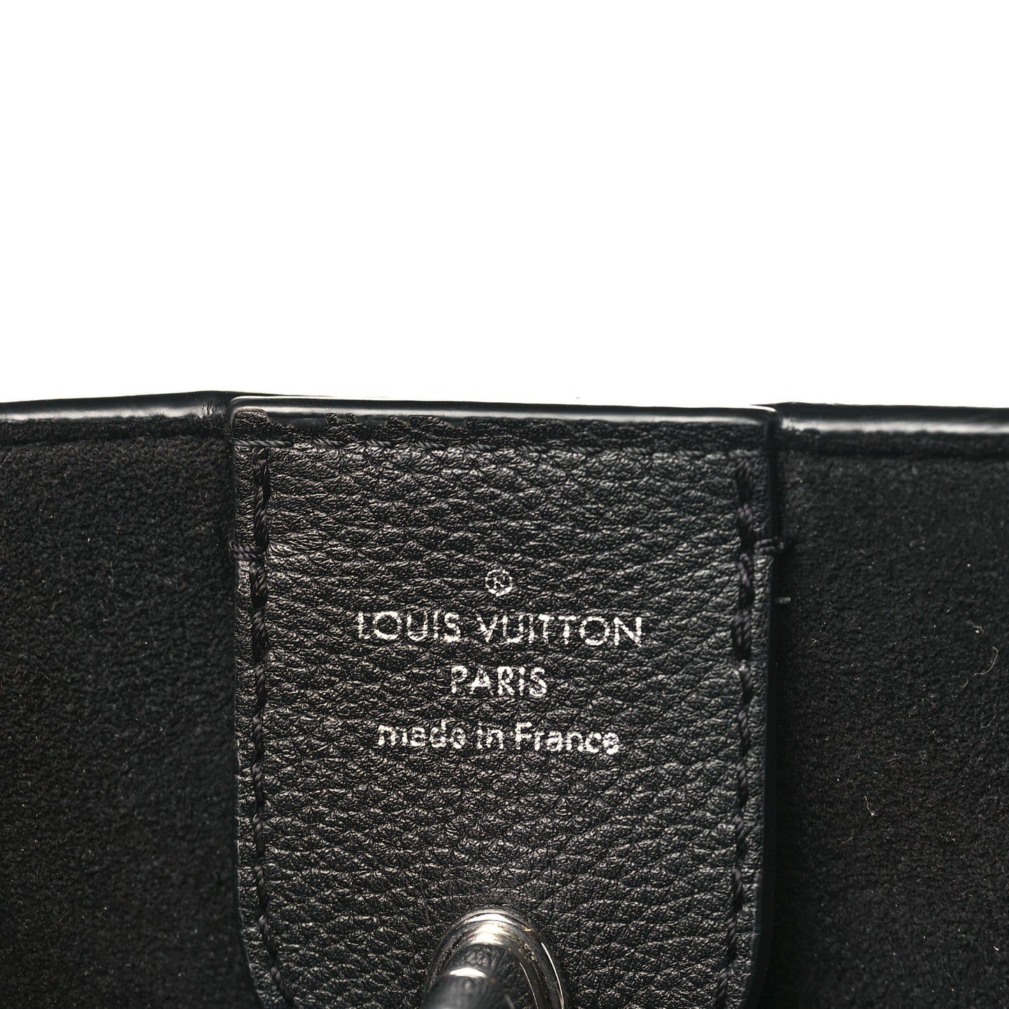 Calfskin Lockme Go Tote Black