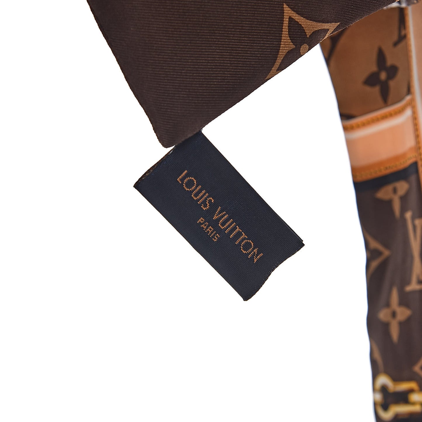 Silk Monogram Confidential Bandeau Brown