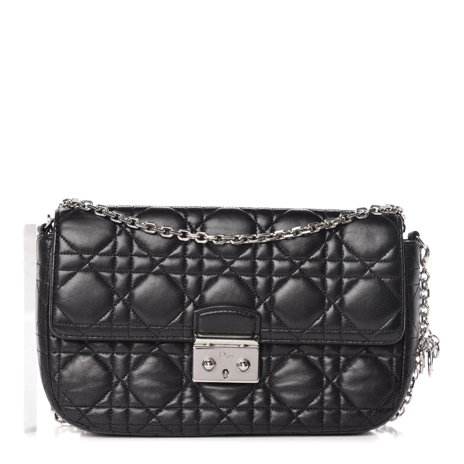 Christian Dior Lambskin Cannage Miss Dior Promenade Pouch Black 1 of 11