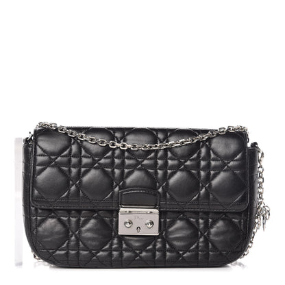 Christian Dior Lambskin Cannage Miss Dior Promenade Pouch Black 1 of 11