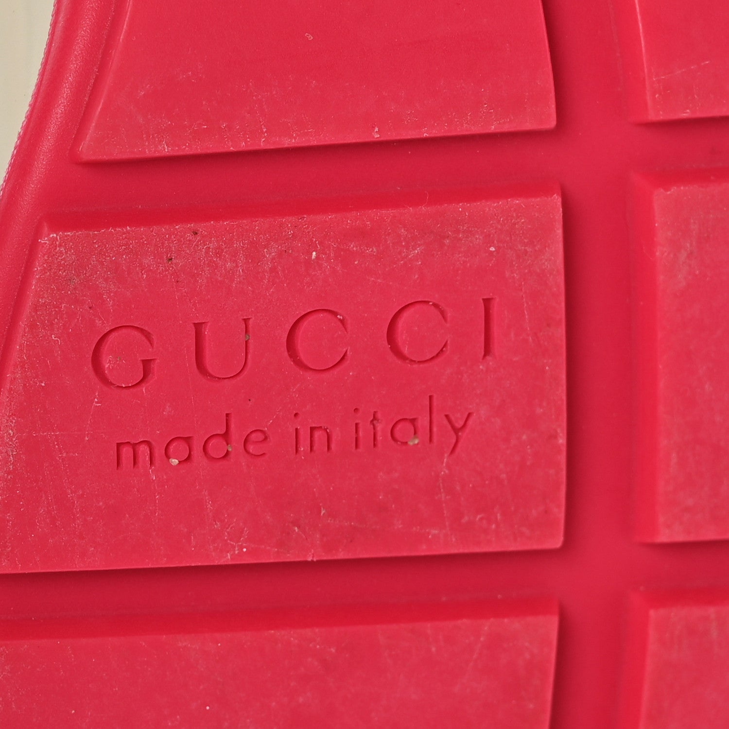 Gucci GG Supreme Monogram Mix Monogram Womens Rhyton Sneakers 40 London Blue Beige Pale Pink 7 of 7