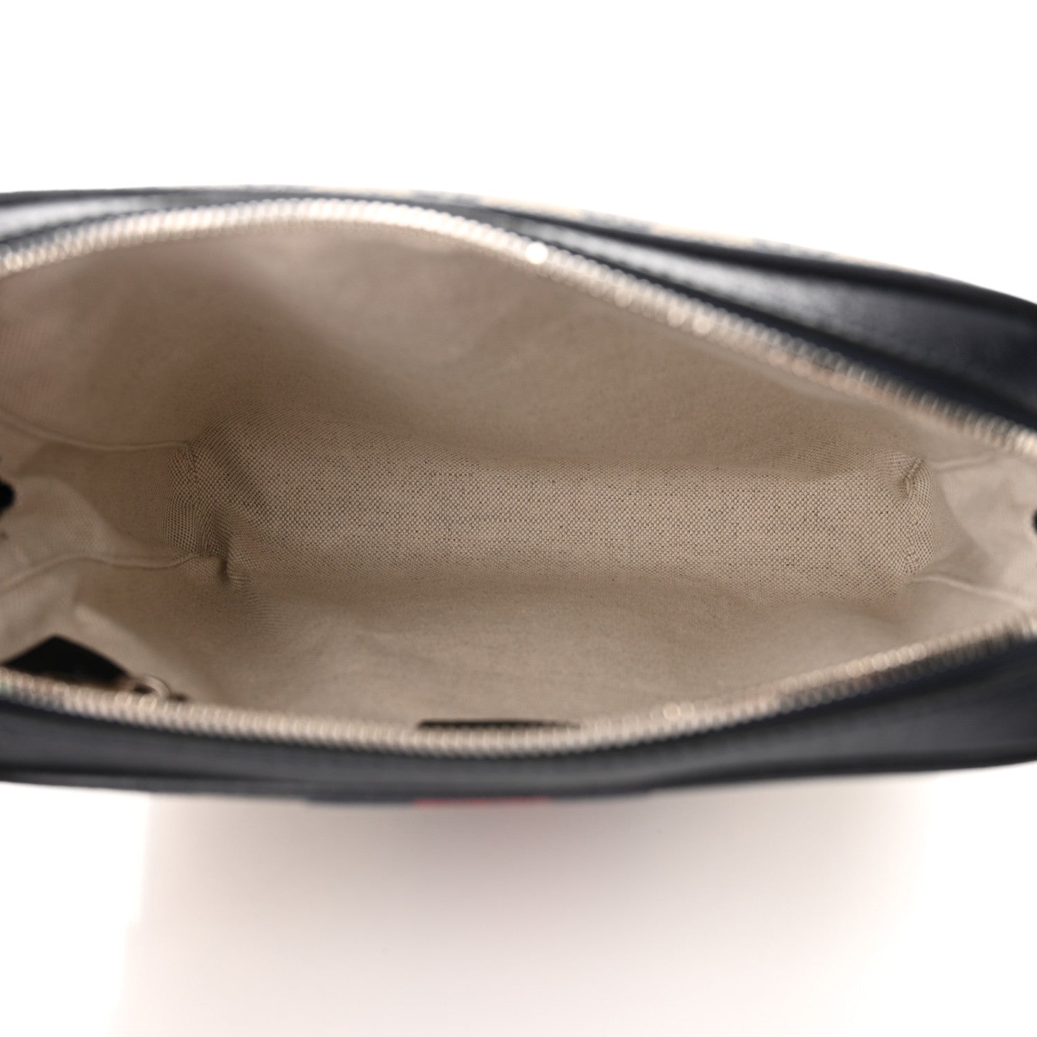 Gucci GG Supreme Monogram Textured Dollar Calfskin Web Small Ophidia Messenger Bag Beige Blue 5 of 10