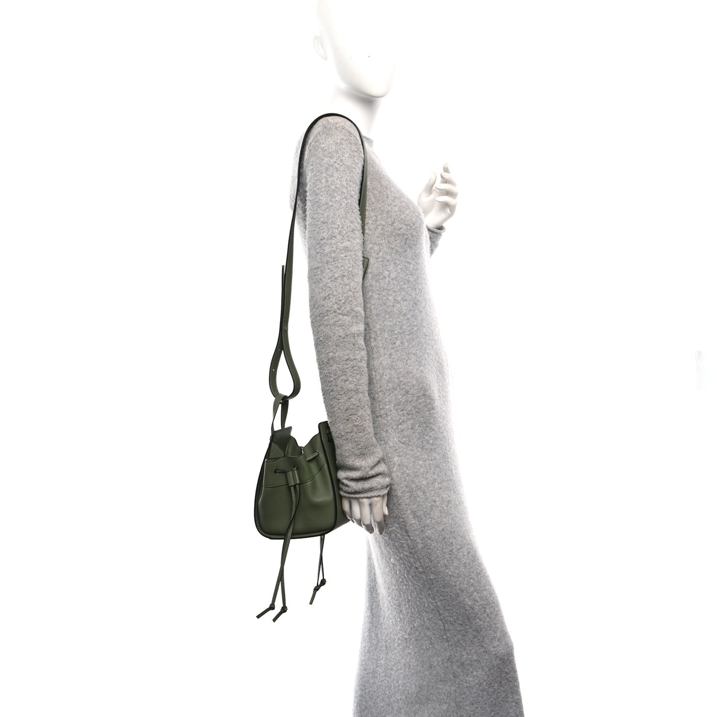 Calfskin Mini Hammock Shoulder Bag Avocado