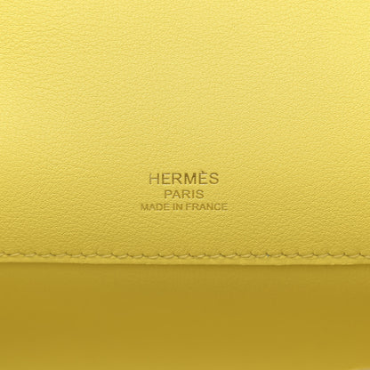 Hermes Swift Kelly Cut Clutch Pochette Lime 7 of 10