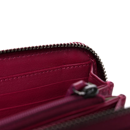 Burberry Patent Check Embossed Large Zip Around Wallet Raspberry Sorbet 8 of 12