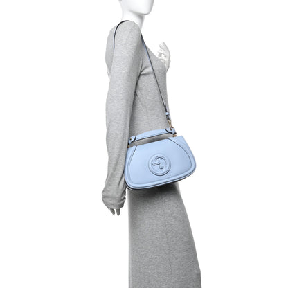 Gucci Roxy Calfskin Medium Blondie Top Handle Bag Cloudy Blue 2 of 10