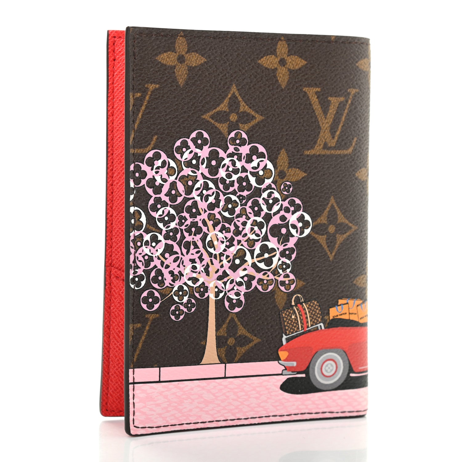 Louis Vuitton Monogram 2019 Christmas Animation Passport Cover Rouge 3 of 7