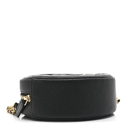 Chanel Caviar Quilted Round Filigree Crossbody Black 4 of 11