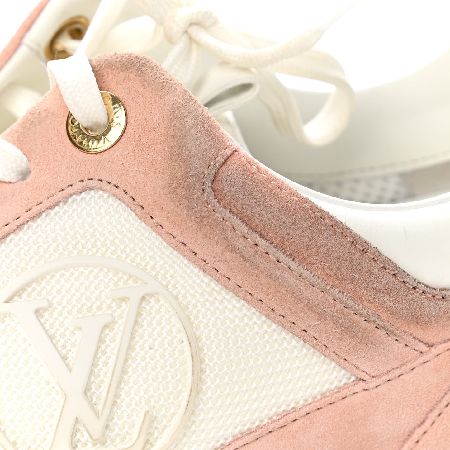 Suede Calfskin Run Away Sneakers 41 Pink