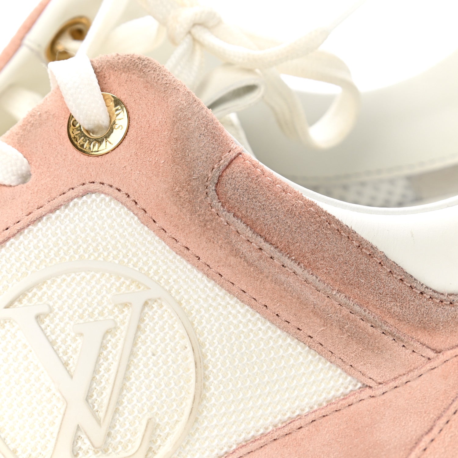 Louis Vuitton Suede Calfskin Run Away Sneakers 41 Pink 9 of 13