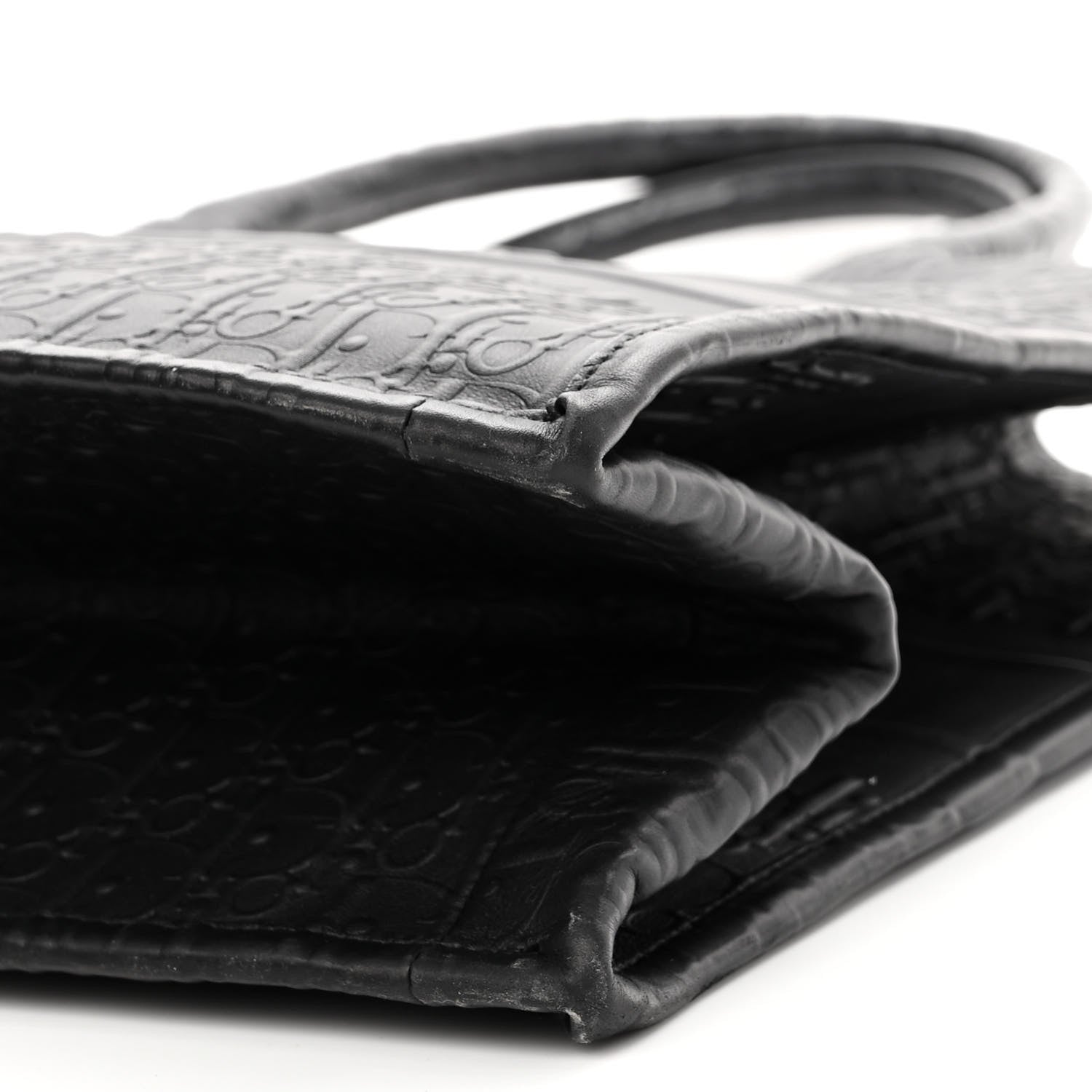 Christian Dior Oblique Calfskin Embossed Large Book Tote Black 10 of 11
