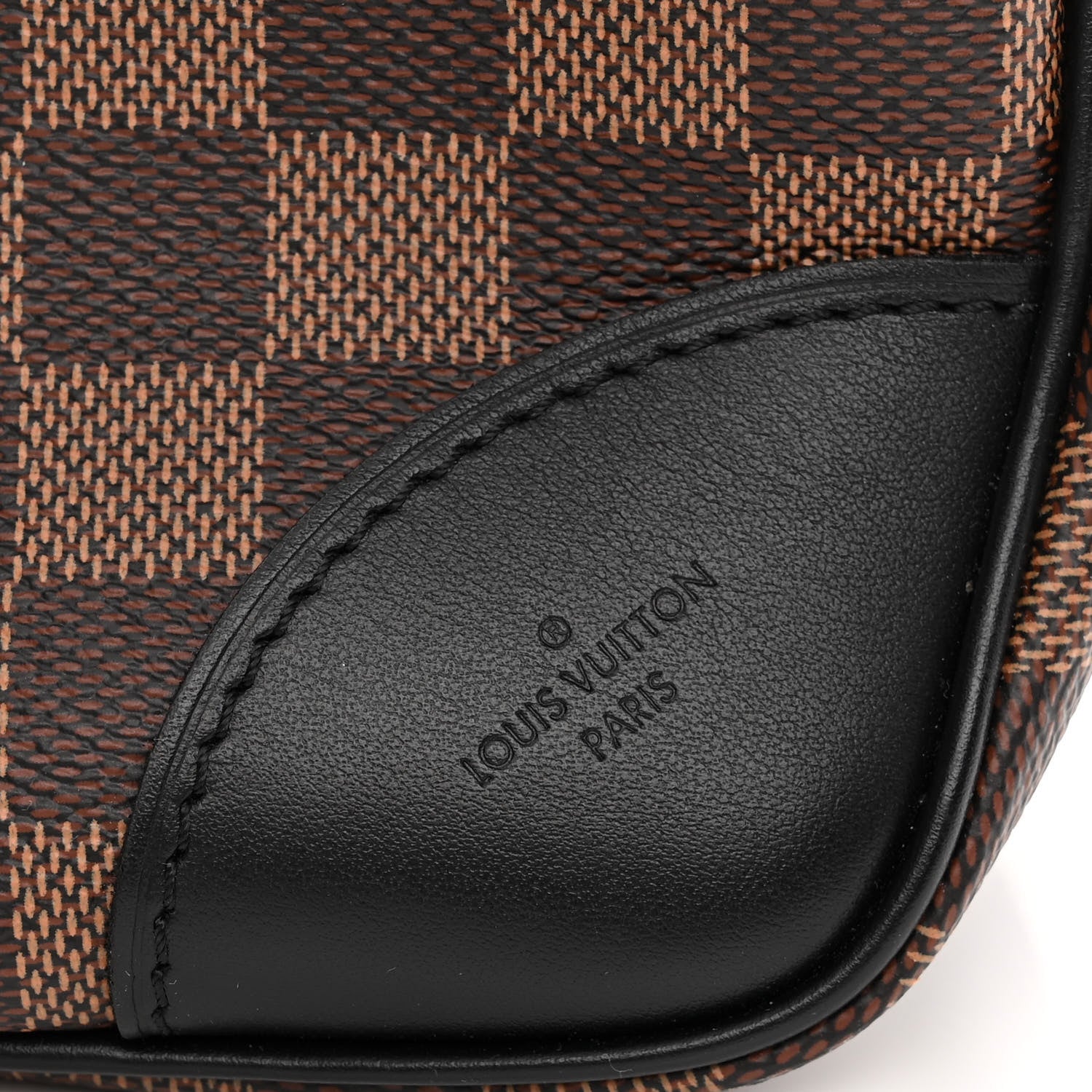 Louis Vuitton Damier Ebene Odeon MM Black 6 of 9