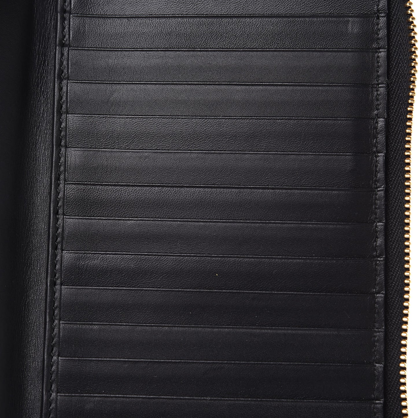 GG Supreme Monogram Top Handle Zip Around Wallet Black