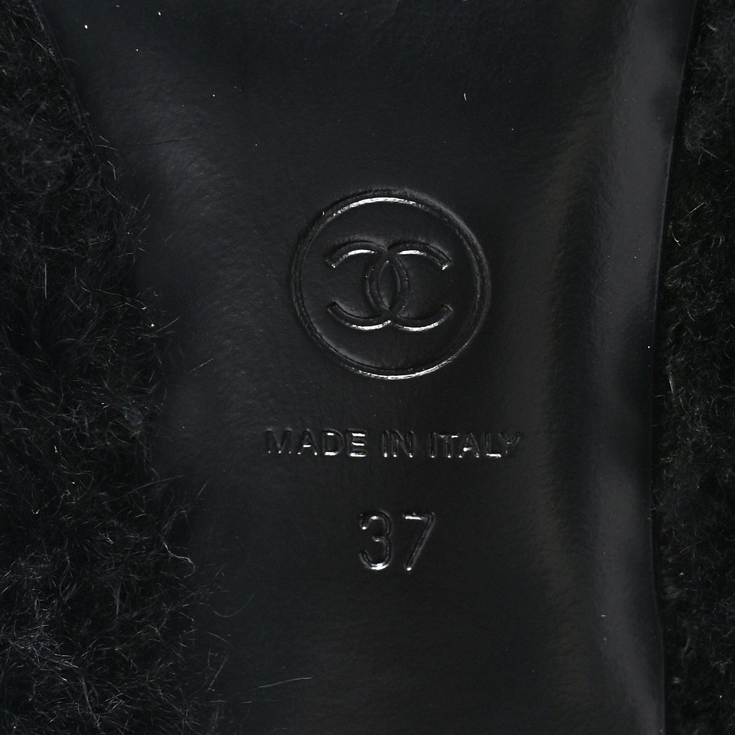 Chanel Fur Ankle Boots 37 Black 8 of 11