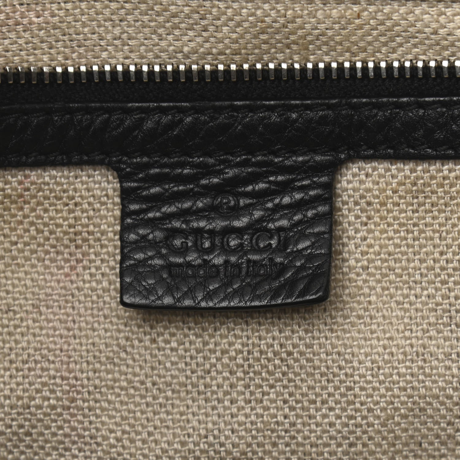 Gucci Calfskin Medium Icon Bit Tote Black 6 of 14