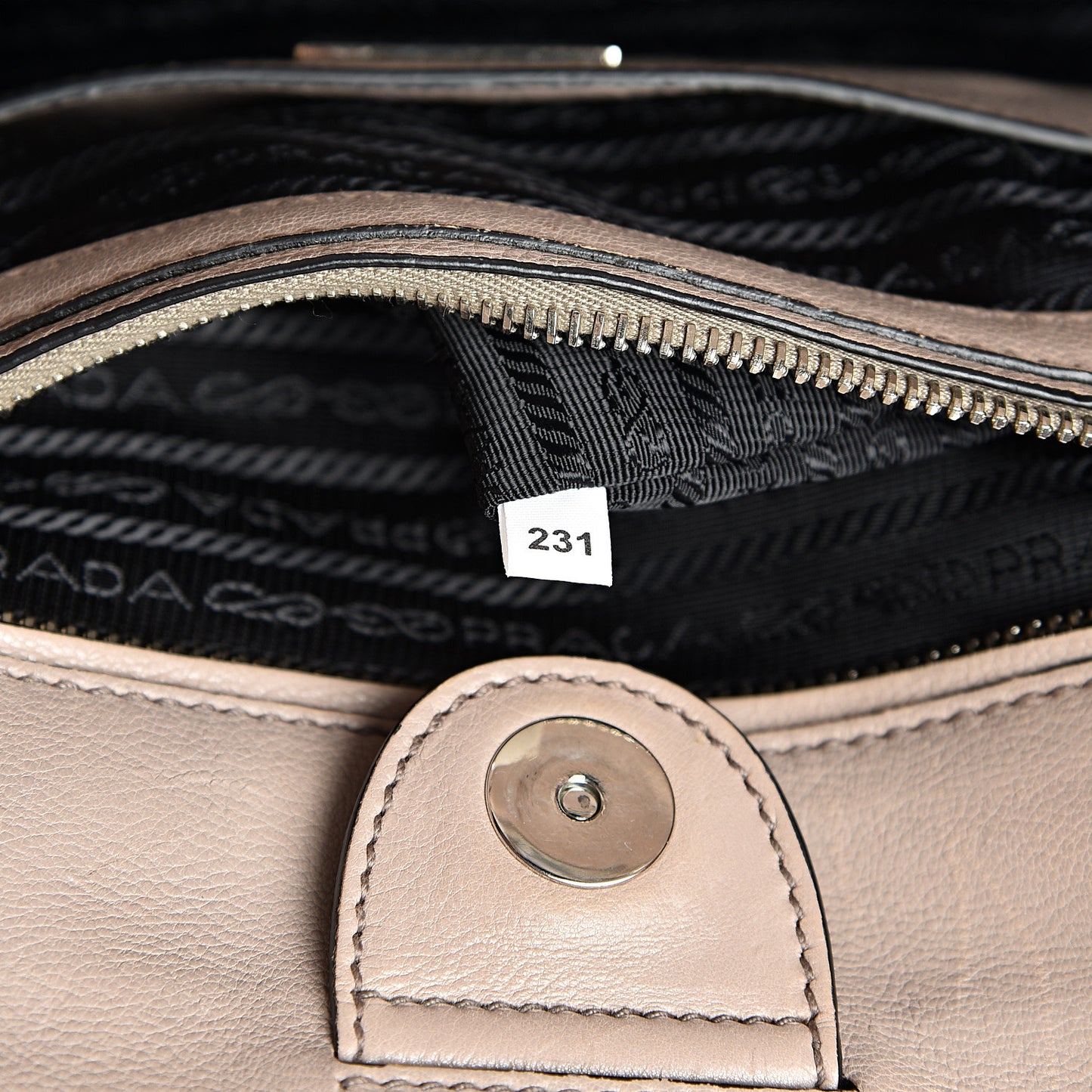 Glace Calf Suede Twin Pocket Tote Pomice