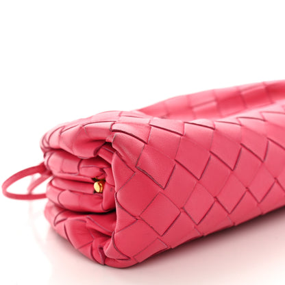 Bottega Veneta Nappa Intrecciato The Mini Pouch Rosa Shock 9 of 12