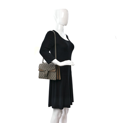 Gucci GG Supreme Monogram Small Dionysus Shoulder Bag Taupe 3 of 11