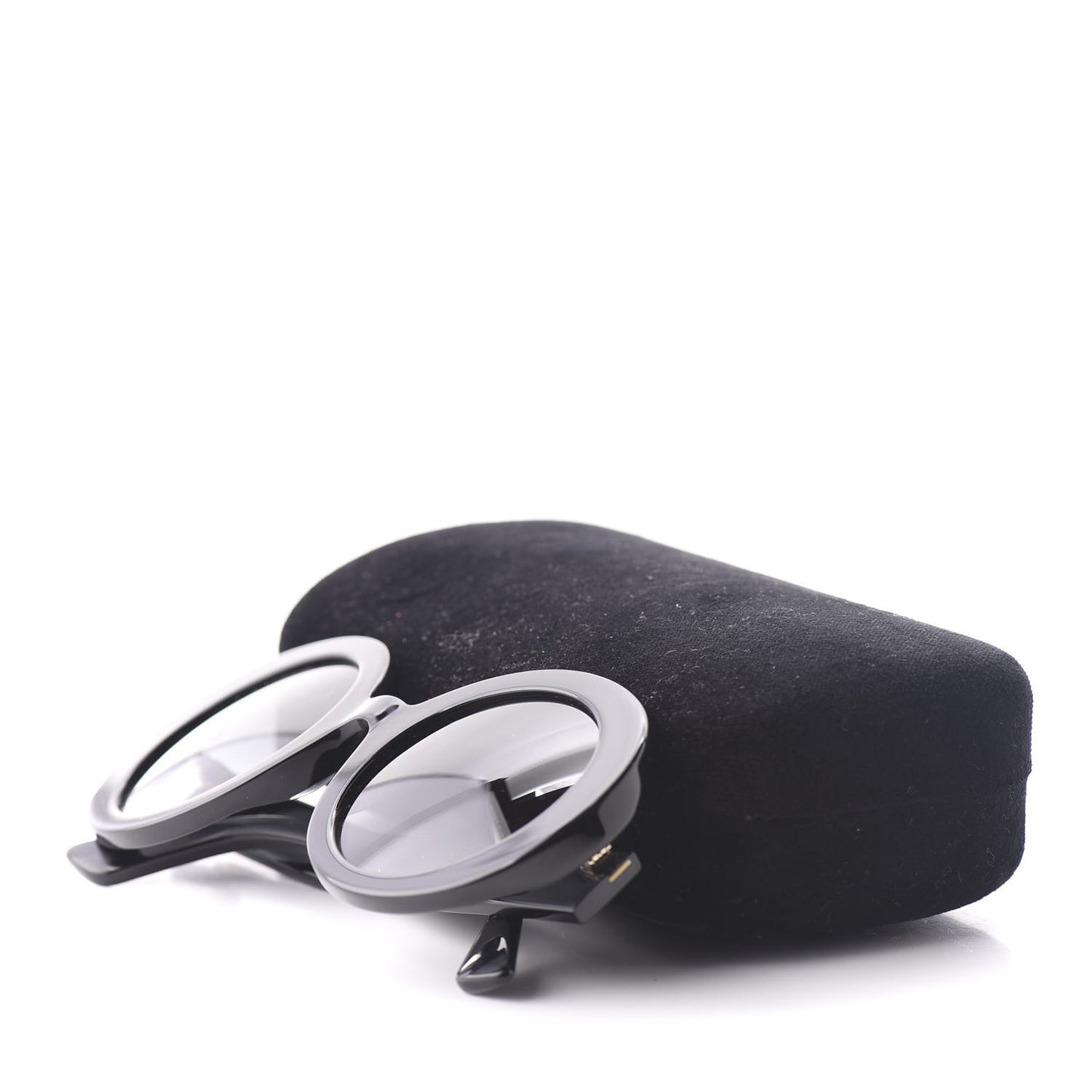 Acetate Round GG Sunglasses GG0319S Black