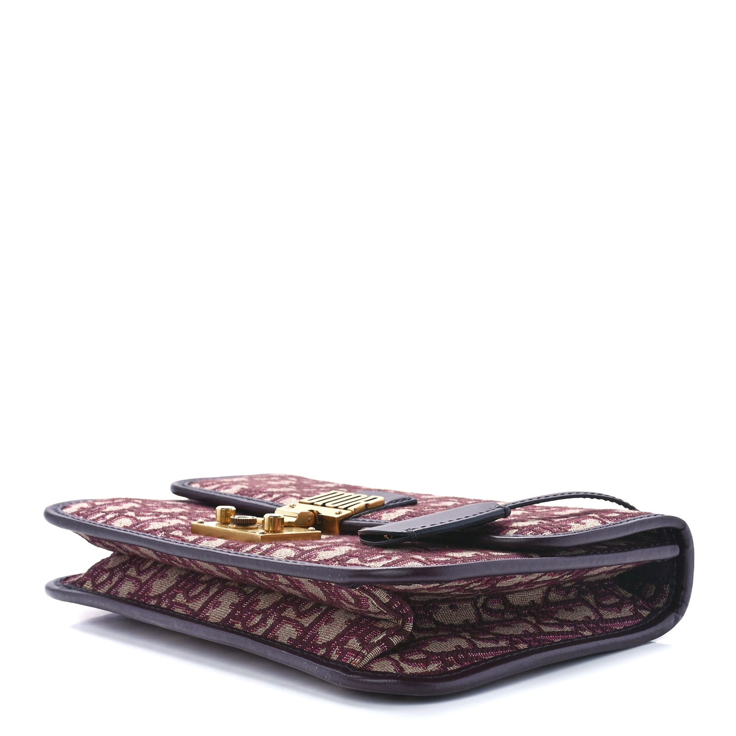 Christian Dior Oblique DiorAddict Flap Bag Burgundy 10 of 12
