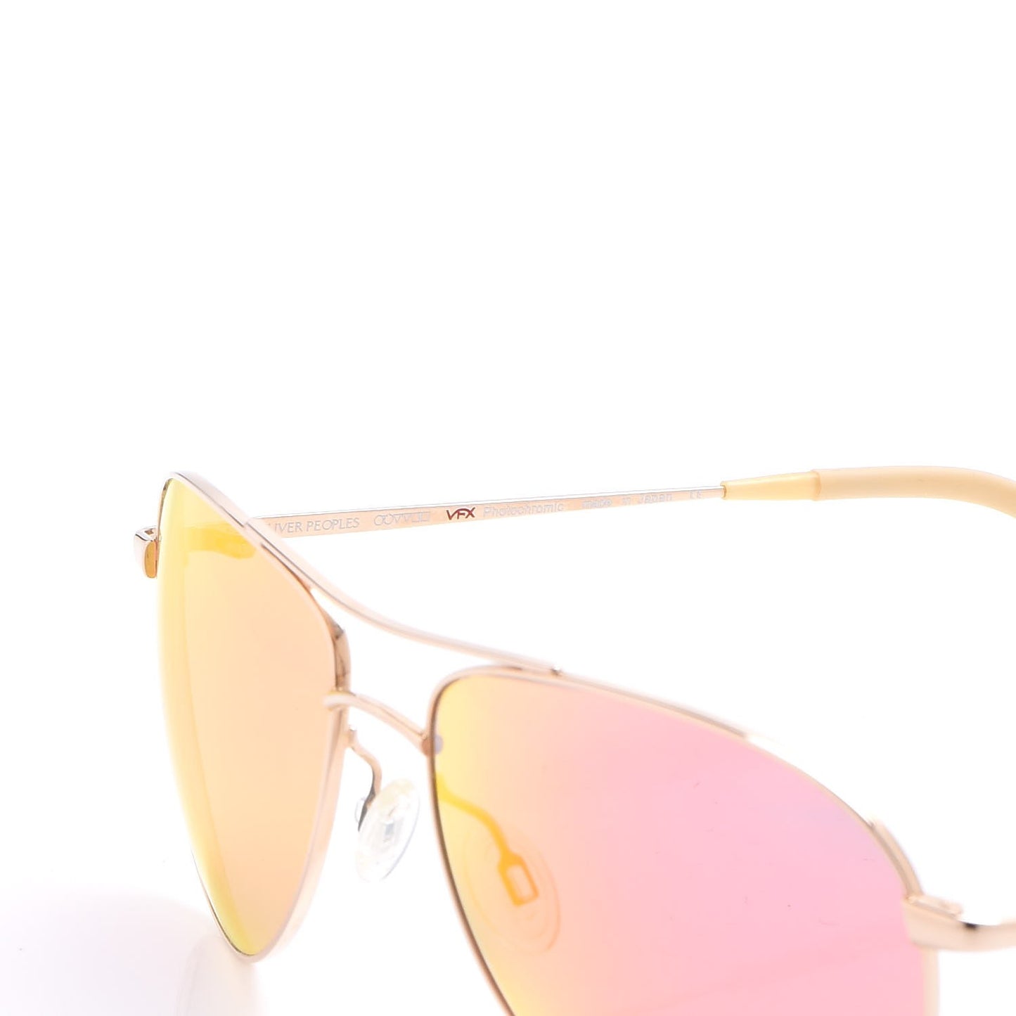 Photochromic Glass Benedict 59 Aviator Sunglasses Gold