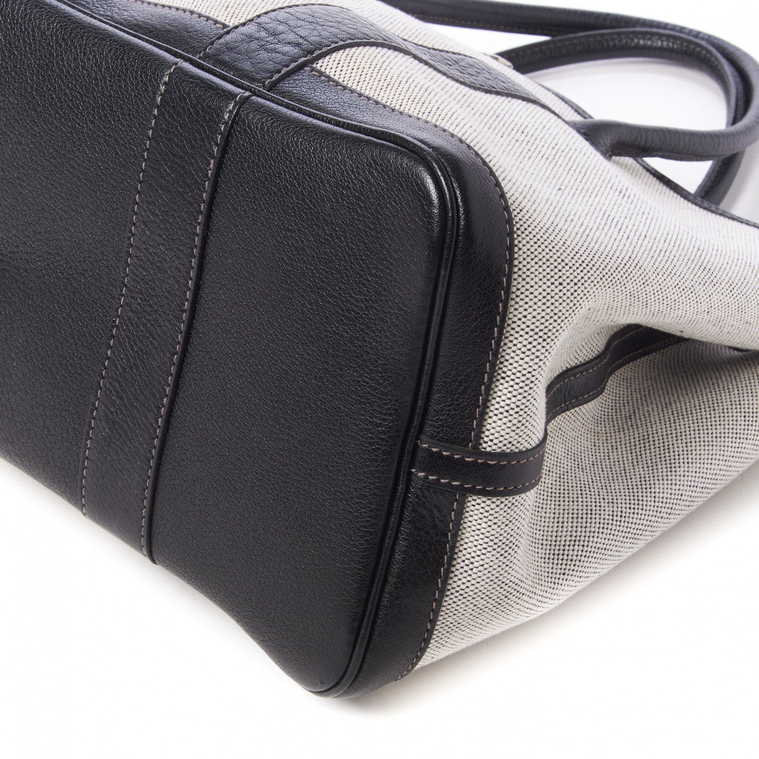 Hermes Twill D H Negonda Garden Party 36 MM Ecru Black 5 of 10