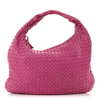 Bottega Veneta Nappa Intrecciato Medium Veneta Hobo Fuchsia 1 of 12