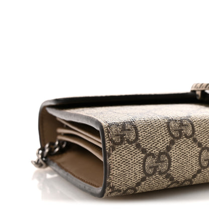 Gucci GG Supreme Monogram Mini Dionysus Chain Wallet Beige Taupe Beige Taupe 9 of 10