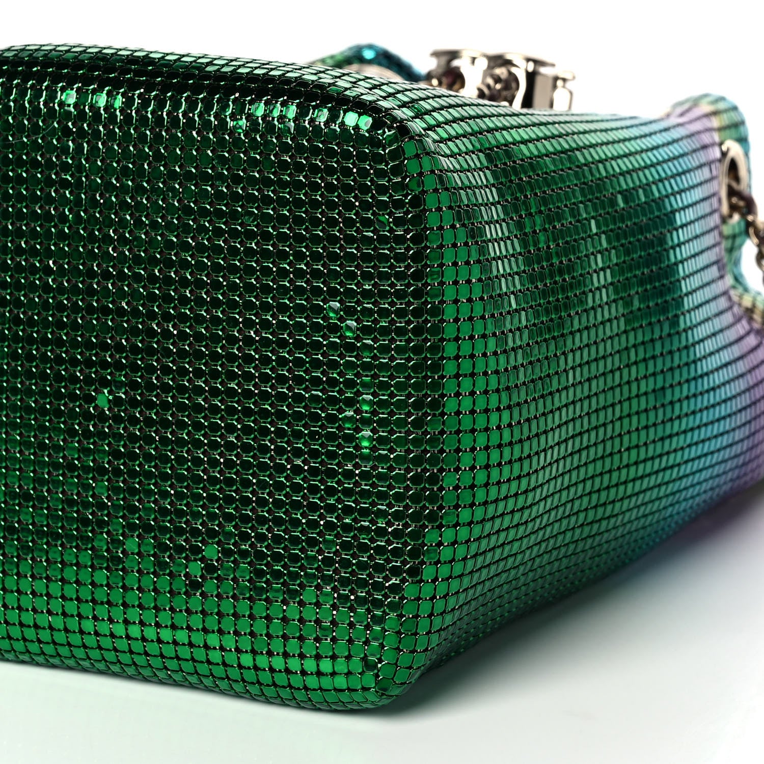 Chanel Faded Metallic Mesh Mini Bucket Bag Multicolor 10 of 10